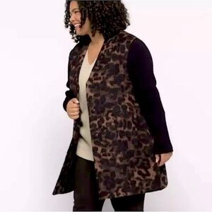 Kenneth Cole Coat Leopard 3X